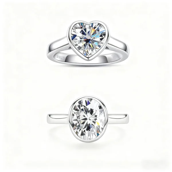 2 carat moissanite ring