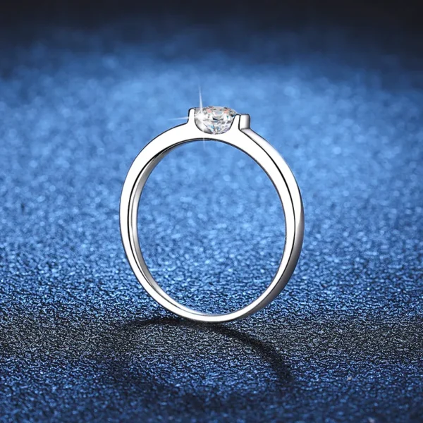 0.5 carat moissanite ring 2