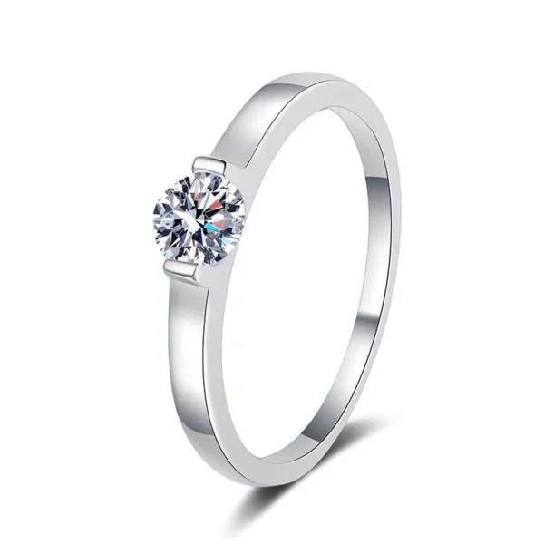 0.5 carat moissanite ring 4