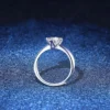 3 carat moissanite diamond ring