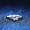3 carat moissanite ring